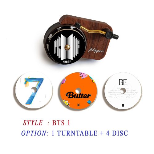 BTS record player air freshener and refill disc 1