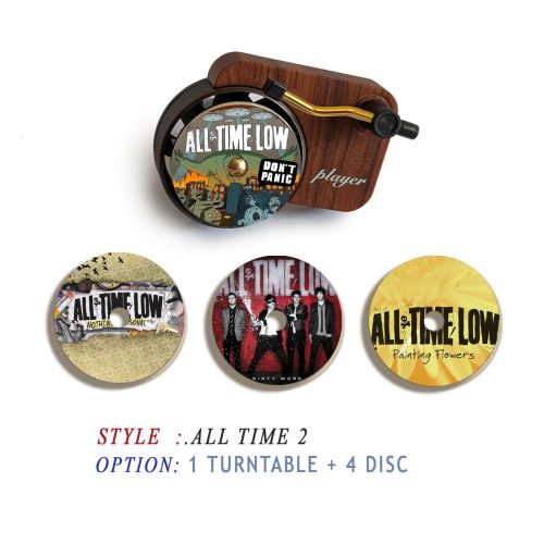 All Time Low record player air freshener and refill disc 2