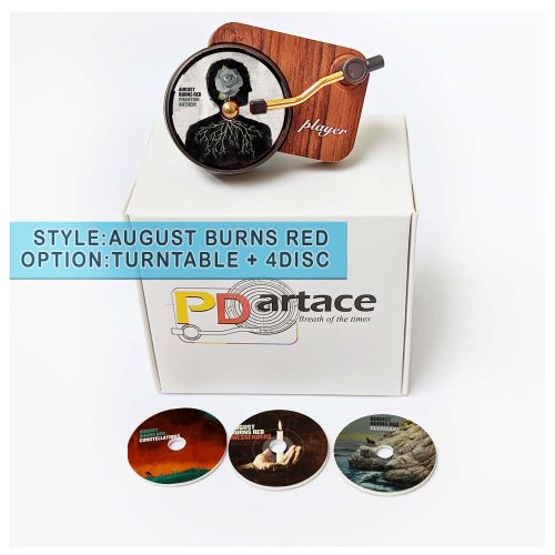 record player air freshener August Burns Red and refill disc