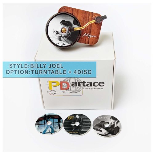 record player air freshener Billy Joel and refill disc