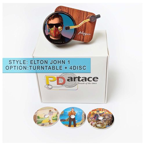 record player air freshener Elton John and refill disc