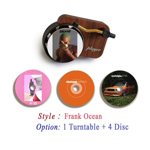 Frank Ocean record player air freshener and refill disc