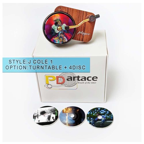 record player air freshener J Cole and refill disc 1