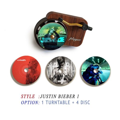 Justin Bieber record player air freshener and refill disc 1