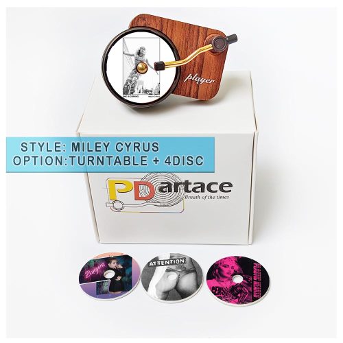 record player air freshener Miley Cyrus and refill disc