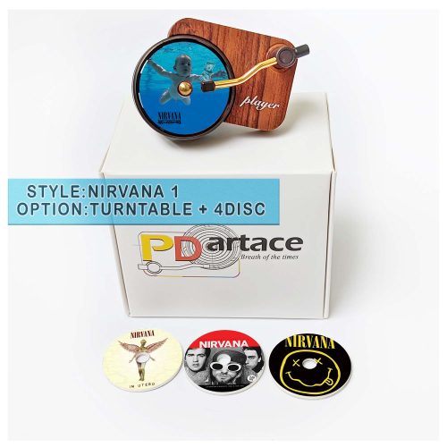 record player air freshener Nirvana and refill disc 1