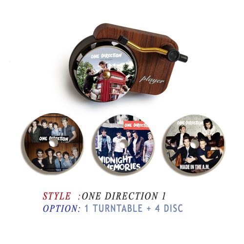 One Direction record player air freshener and refill disc 1