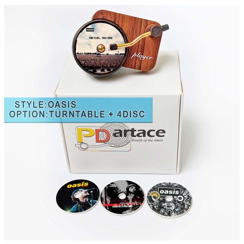 record player air freshener Oasis and refill disc