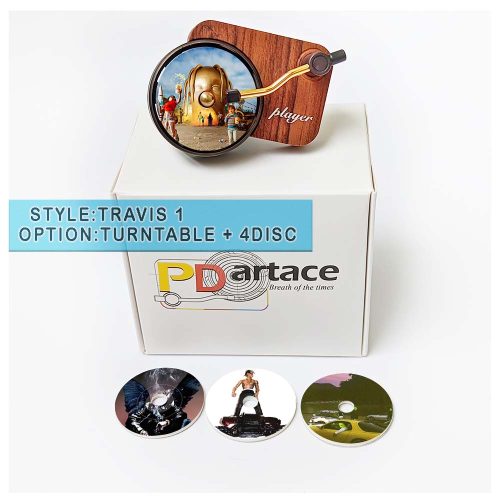record player air freshener Travis Scott and refill disc 1