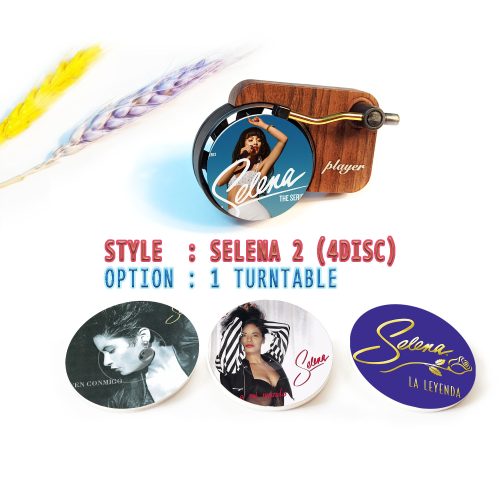 selena record player air freshener and refill disc 2 2