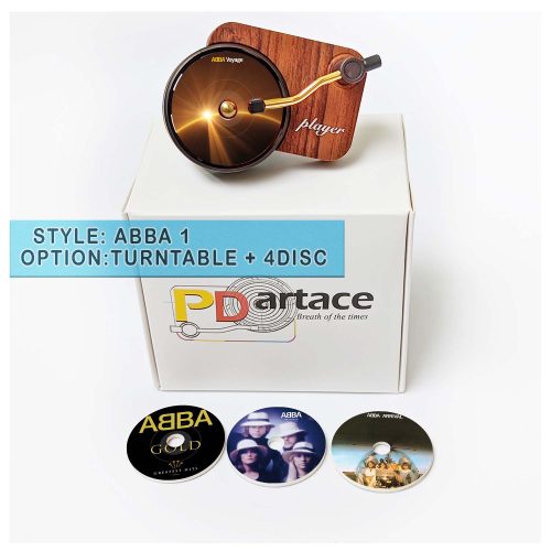 record player air freshener ABBA and refill disc 1