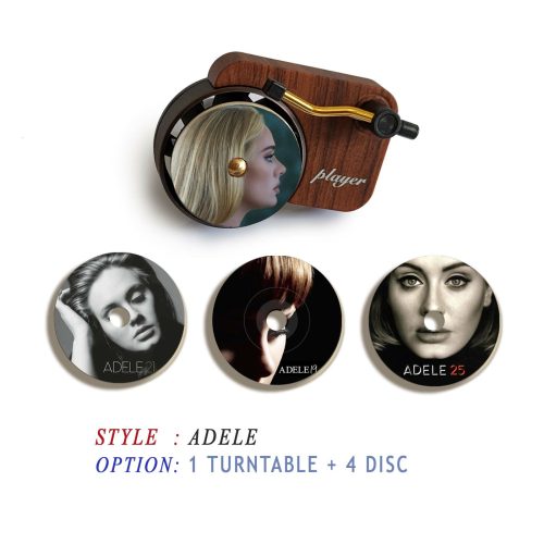 Adele record player air freshener and refill disc