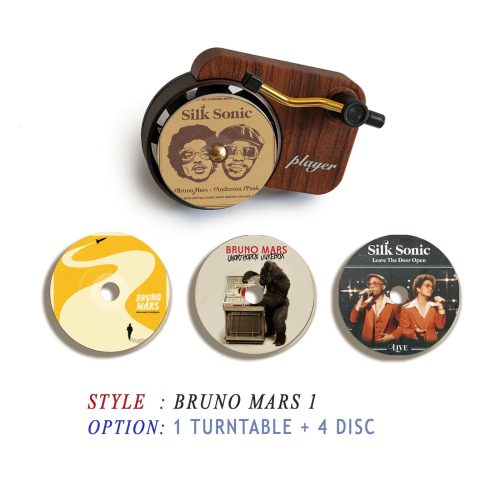 Bruno Mars record player air freshener and refill disc 1