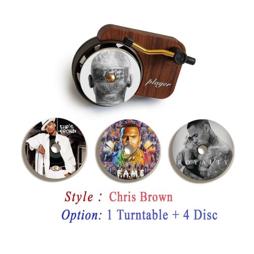 Chris Brown record player air freshener and refill disc