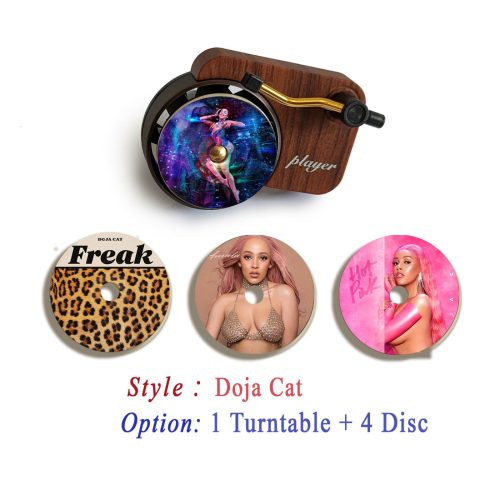 Doja Cat record player air freshener and refill disc