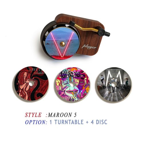 Maroon 5 record player air freshener and refill disc