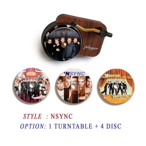 NSYNC record player air freshener and refill disc