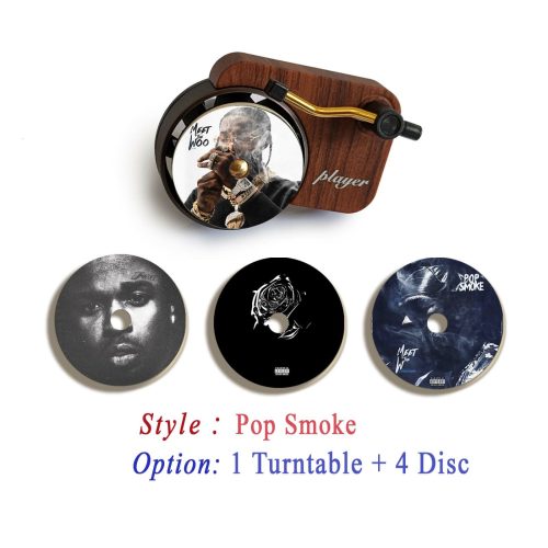 Pop Smoke record player air freshener and refill disc