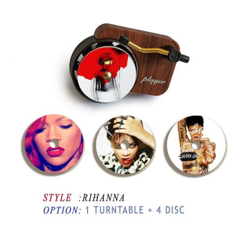 Rihanna record player air freshener and refill disc