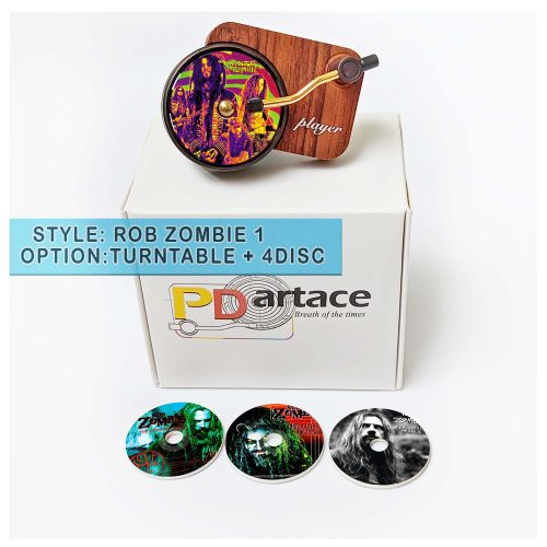 record player air freshener Rob Zombie and refill disc 1