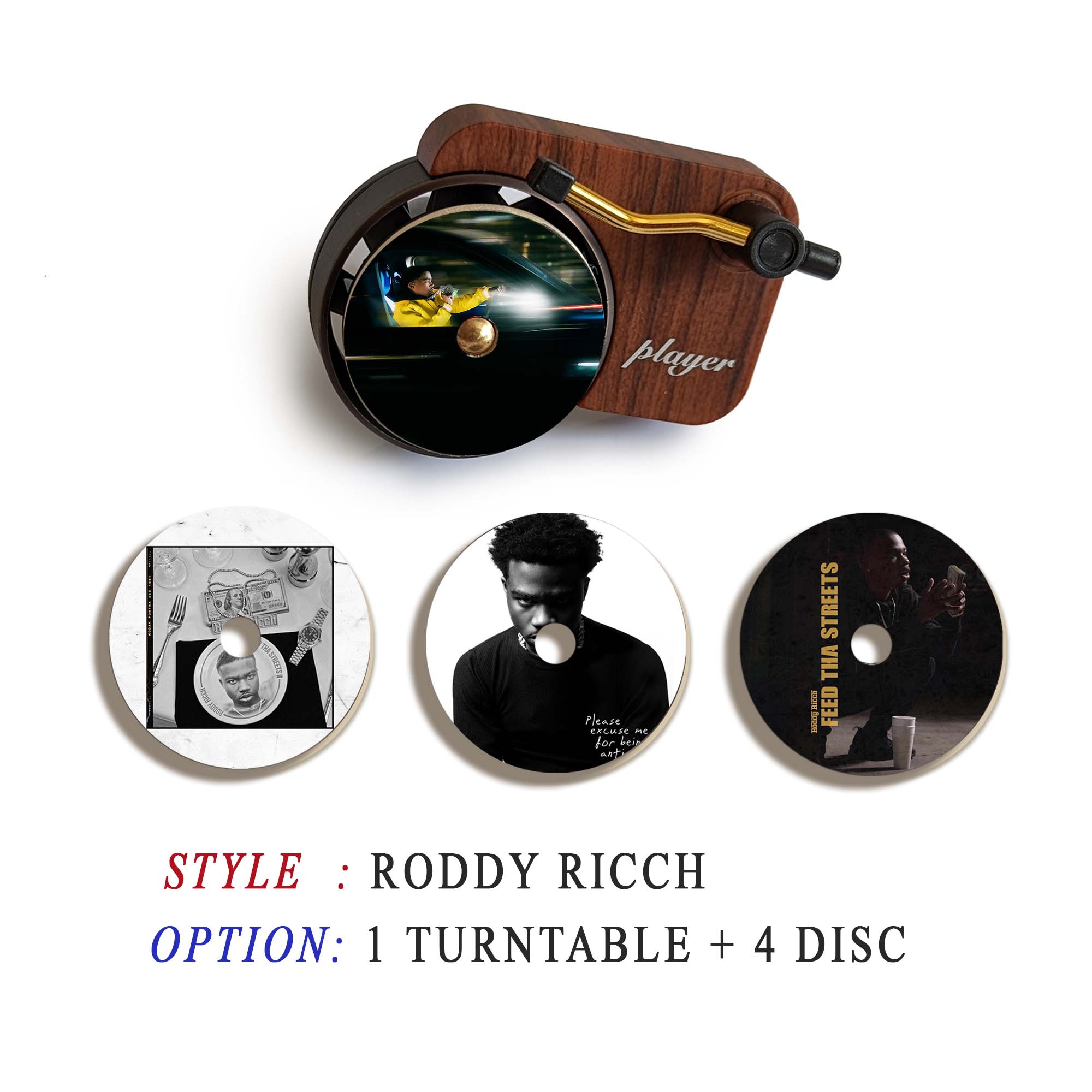 Roddy Ricch Labels Air Freshener Roddy Ricch Record Play - PDARTACE