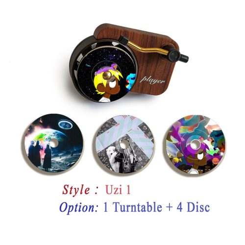 uzi record player air freshener and refill disc 1