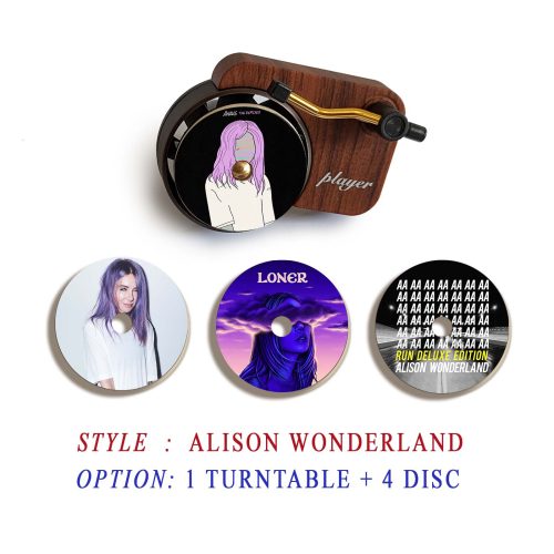 Alison Wonderland record player air freshener and refill disc