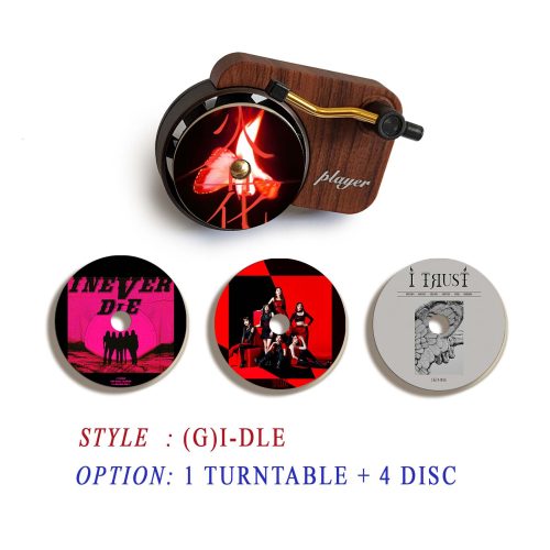 (G)I-dle record player air freshener and refill disc