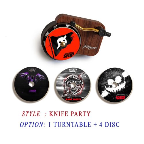 Knife Party record player air freshener and refill disc