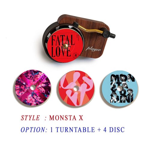 MONSTA X record player air freshener and refill disc
