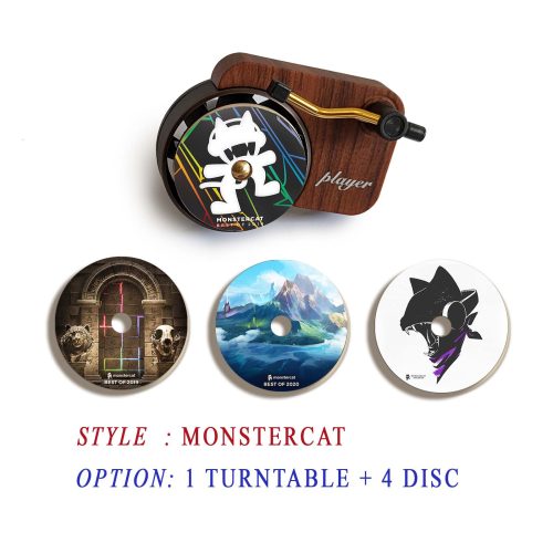 Monstercat record player air freshener and refill disc
