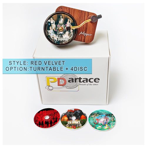 Air Freshener Red Velvet Record Player for Car