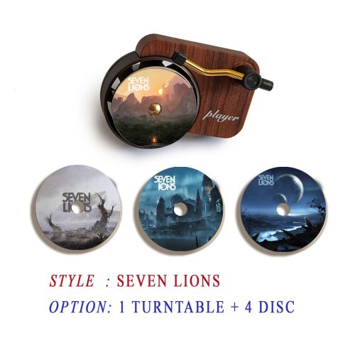 Seven Lions record player air freshener and refill disc 1 1