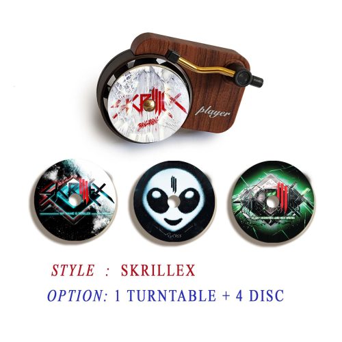 skrillex record player air freshener and refill disc 1 1