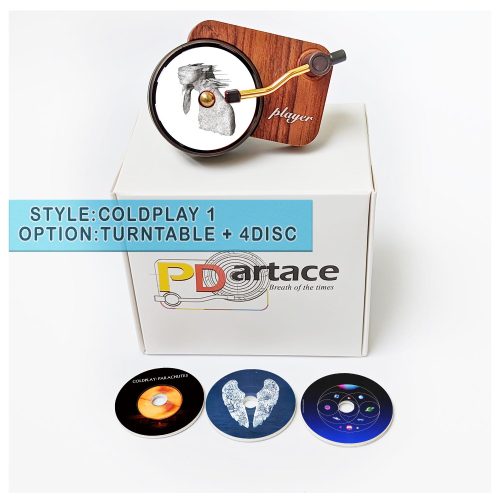 record player air freshener Coldplay and refill disc 1