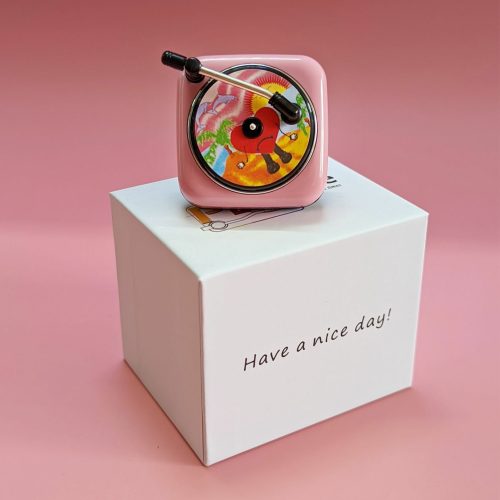 Pink Car Air Freshener Bad Bunny Record Player