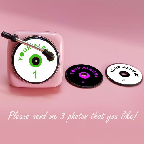 Custom Pink Turntable Car Air Freshener Record Player
