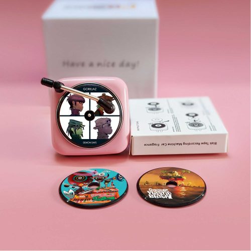 Pink Car Air Freshener Gorillaz Record Player