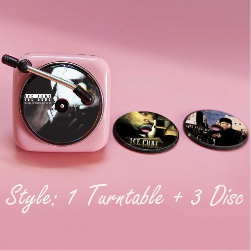 Pink Car Air Freshener Ice Cube Record Player