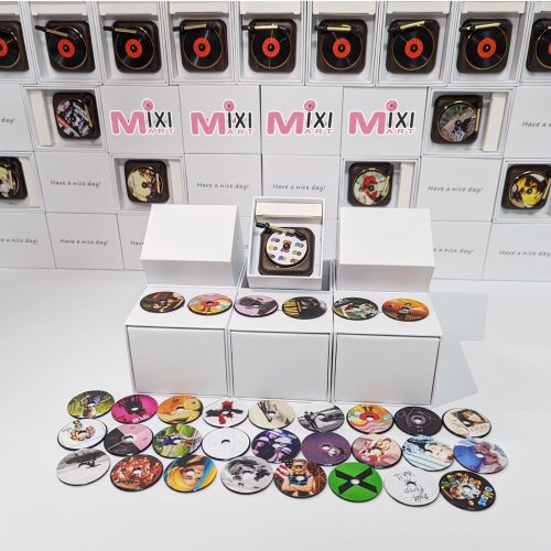 Custom Rap Star Pink Car Air Freshener Record Player