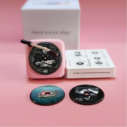 Pink Car Air Freshener Rod Wave Record Player