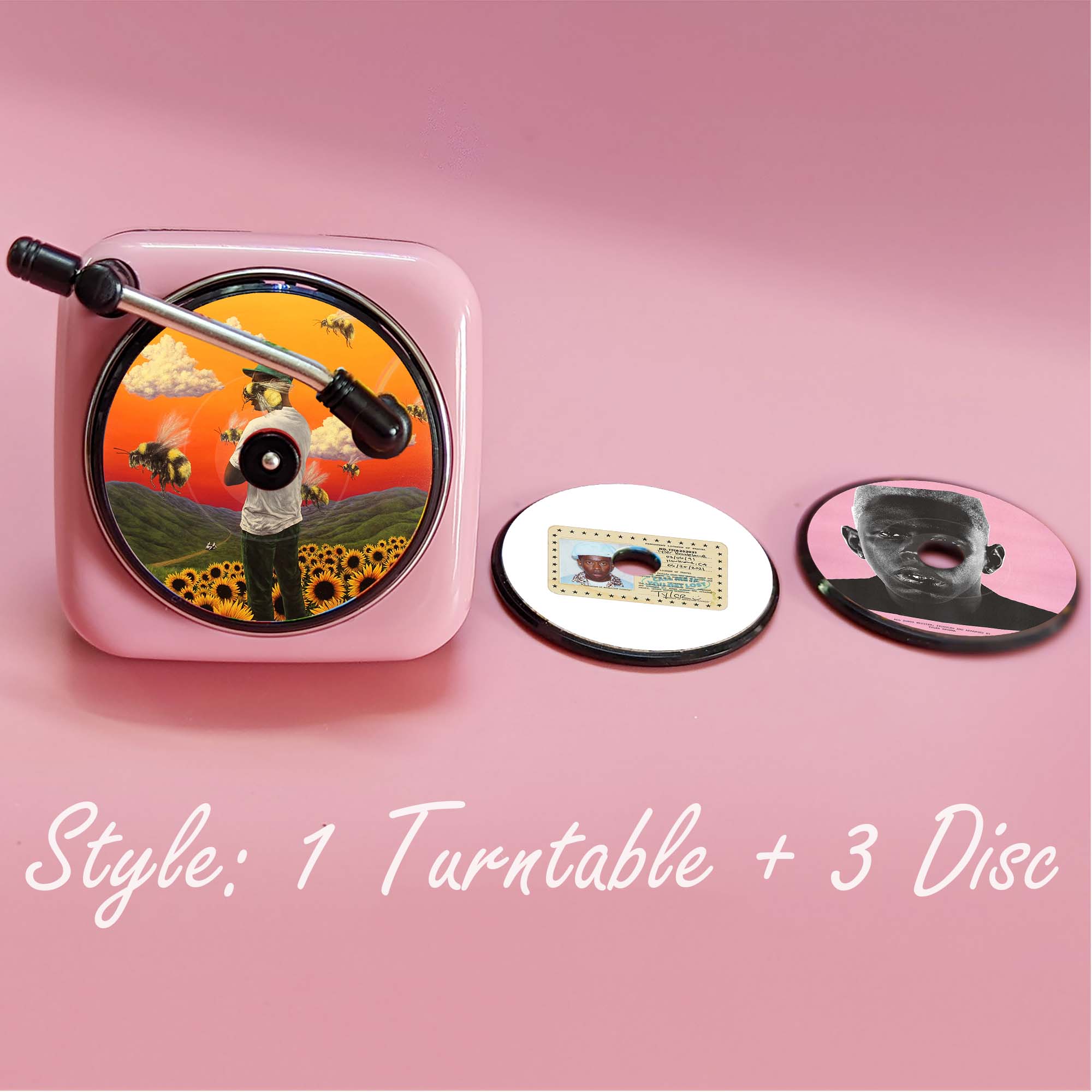 Pink Car Air Freshener Tyler, the Creator Record Player - PDARTACE