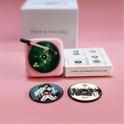 Pink Car Air Freshener  Wiz Khalifa Record Player