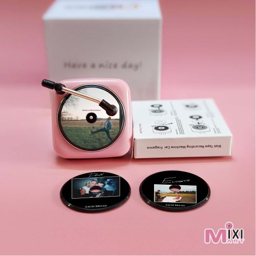 Pink Car Air Freshener Zach Bryan Record Player